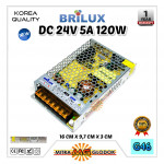 Power Supply Trafo Brilux DC 24V 5A 150W (Super Quality)